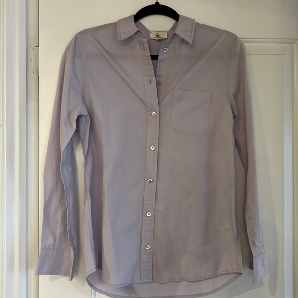 Adriano goldshmeit lavender button down